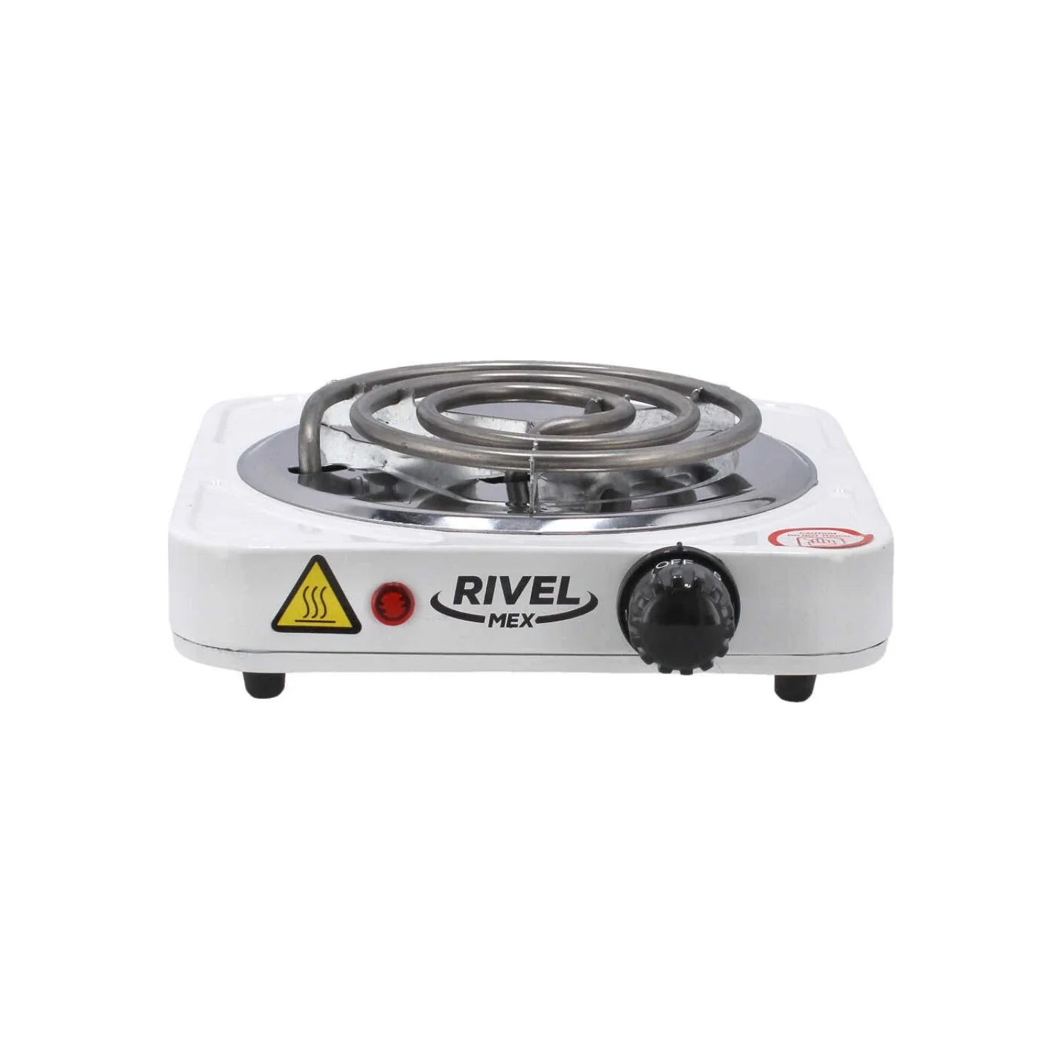 Fuente de alimentación: 127 V,Frecuencia: 60 Hz,Potencia: 1000 W,Resistencia de espiral.,Luz indicadora de encendido y apagado.