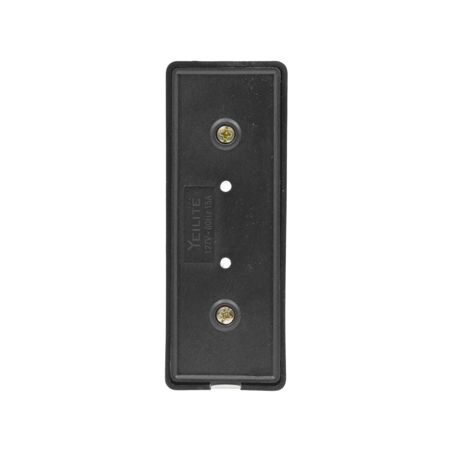 Contacto triple eléctrico Yeilite negro, 127V 60Hz 15A para instalación de superficie
