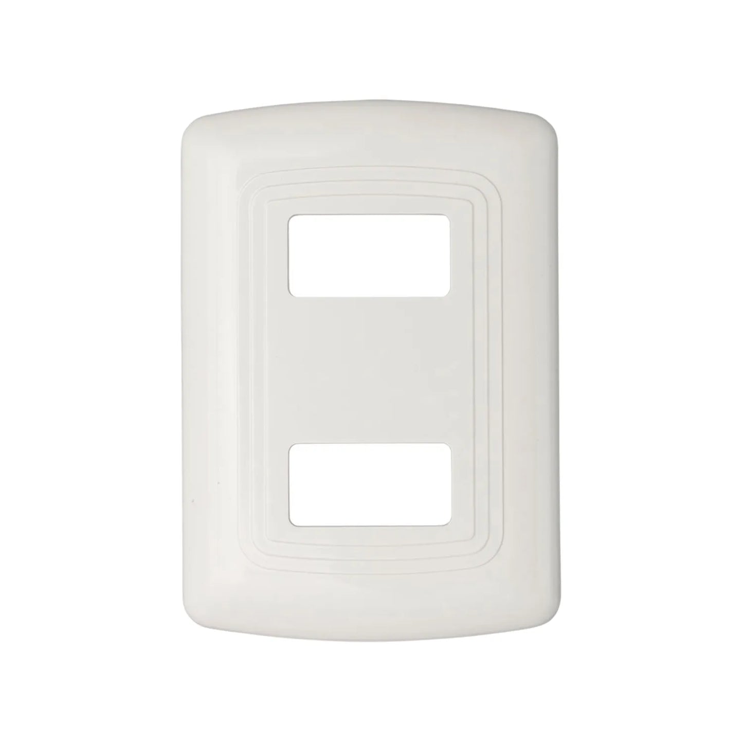 Fabricada de plástico ABS.,Placa marfil.,Tipo Venecia.,Uso doméstico.