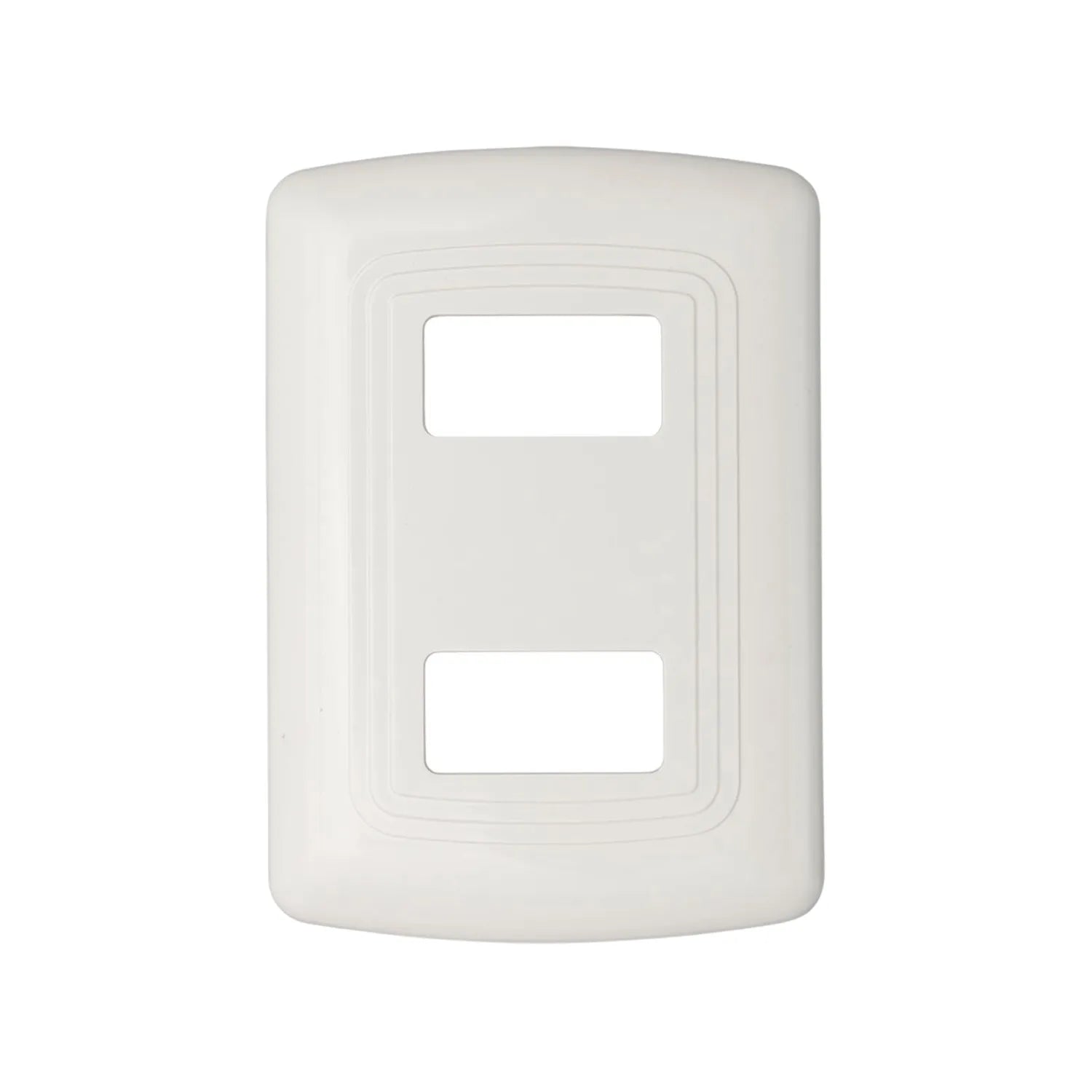 Fabricada de plástico ABS.,Placa marfil.,Tipo Venecia.,Uso doméstico.