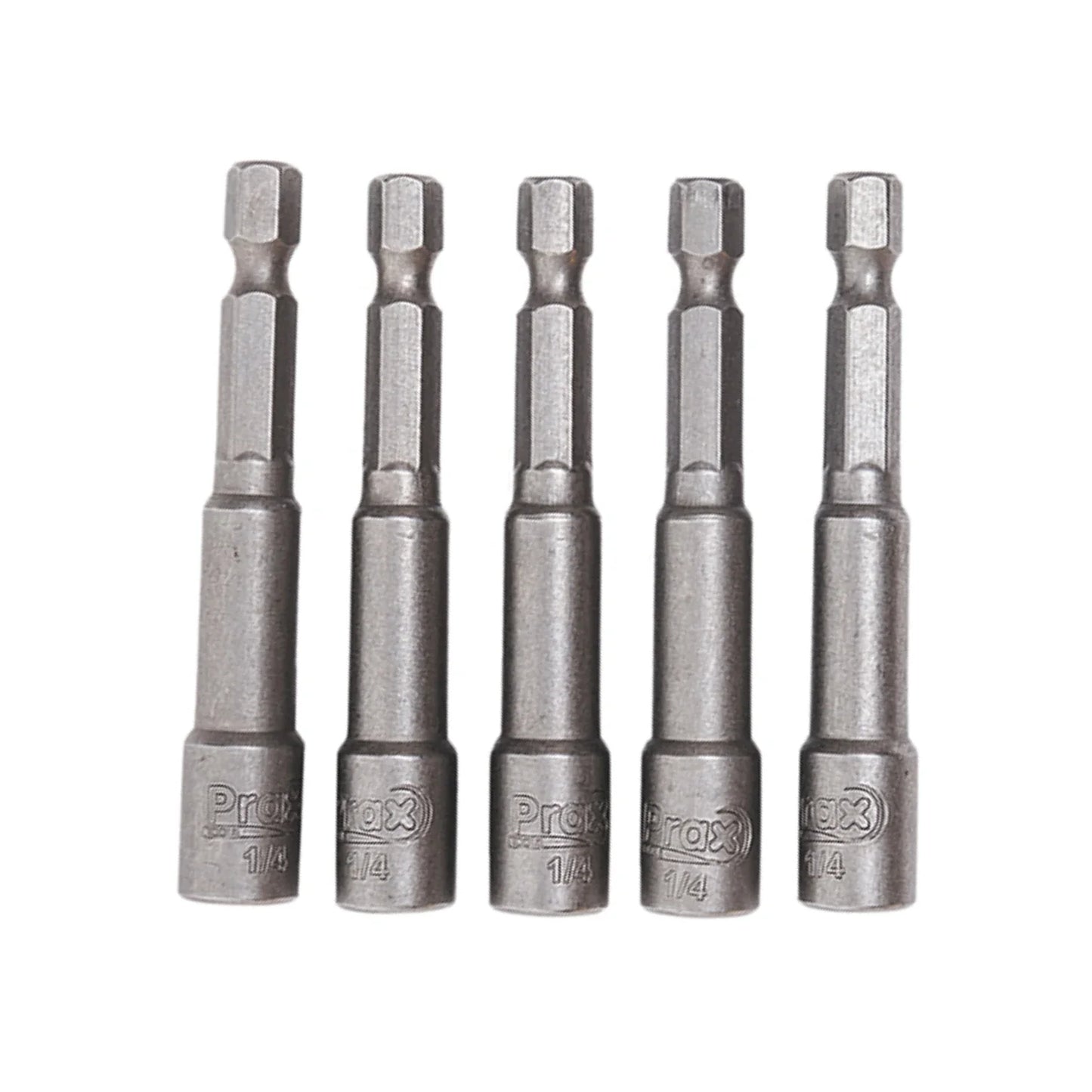 Fabricadas en acero.,Resistente a la torsión.,3/8"x2 1/2" para atornilladores 3/8",Incluye 5 dados.