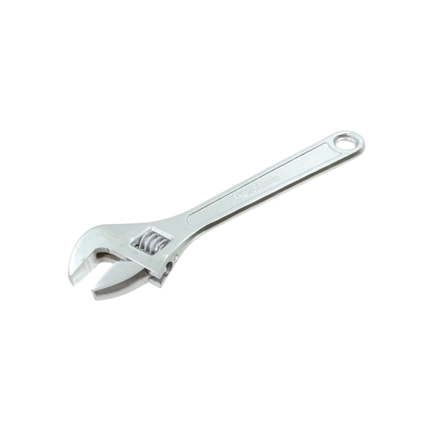 Llave ajustable Prax 8 pulgadas (200mm) cromada para ajuste de tuercas y tornillos