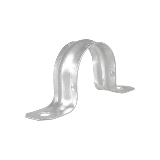 Abrazadera omega metálica galvanizada para sujeción de tuberías y conductos de 1 pulgada