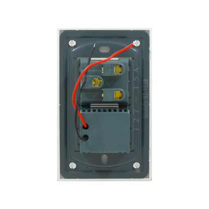 Placa 1 contacto/2 USB cristal/ blanco Yeilite 921539 sicilia