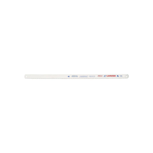Segueta bimetálica Lenox 24 TPI para cortar metal medio, hoja de sierra profesional, color blanco.