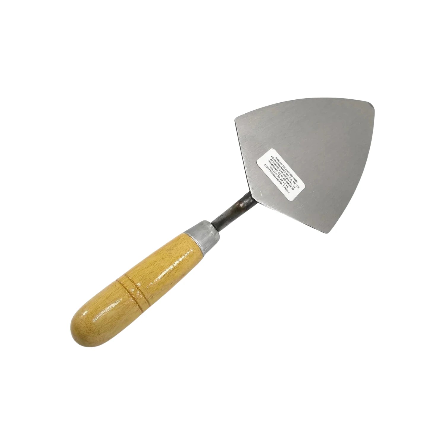 Cuchara de albañil con mango de madera de 8 pulgadas, herramienta para construcción, mortero y mampostería.