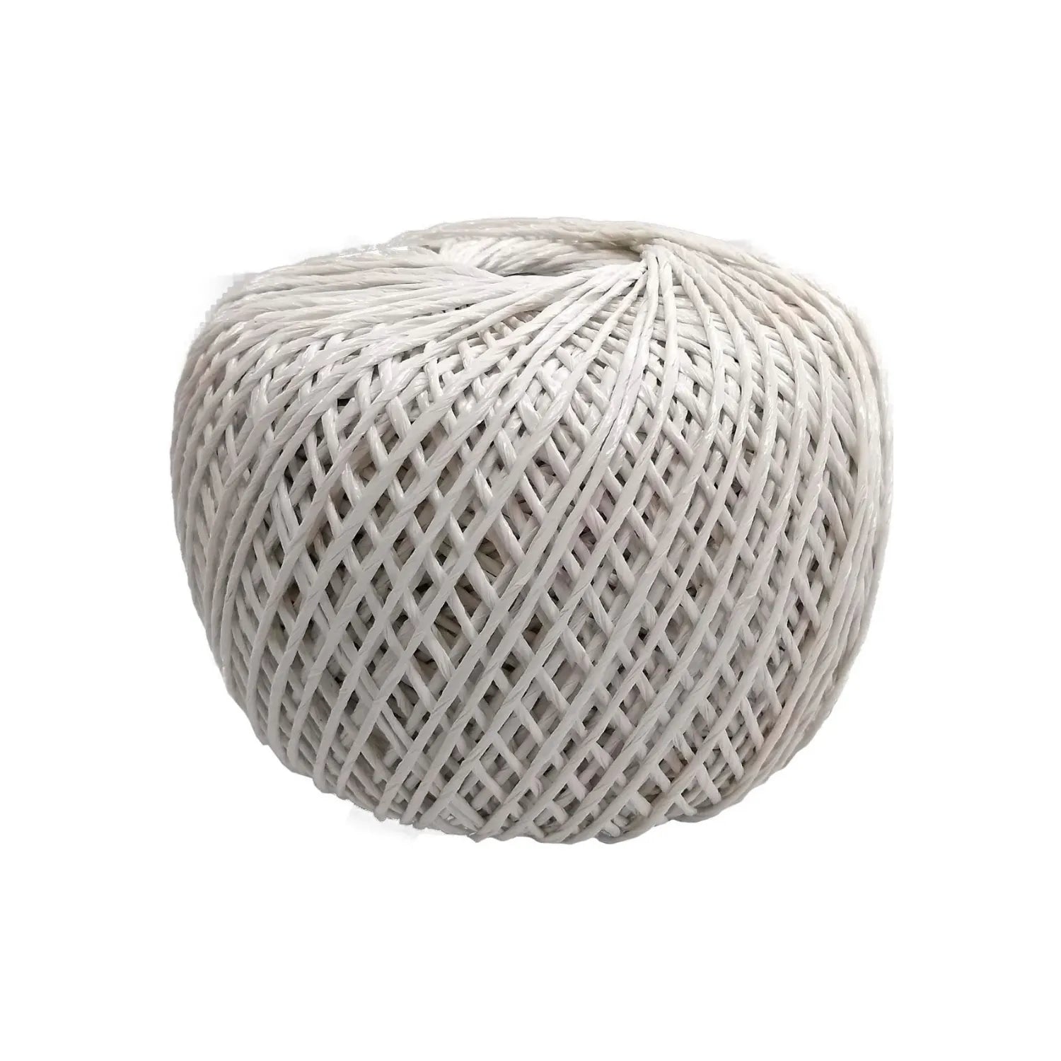 Elaborada de polipropileno.,Rafia blanca.,Medida 1 hebra / 900 grs.,Rafia acabado en bola.