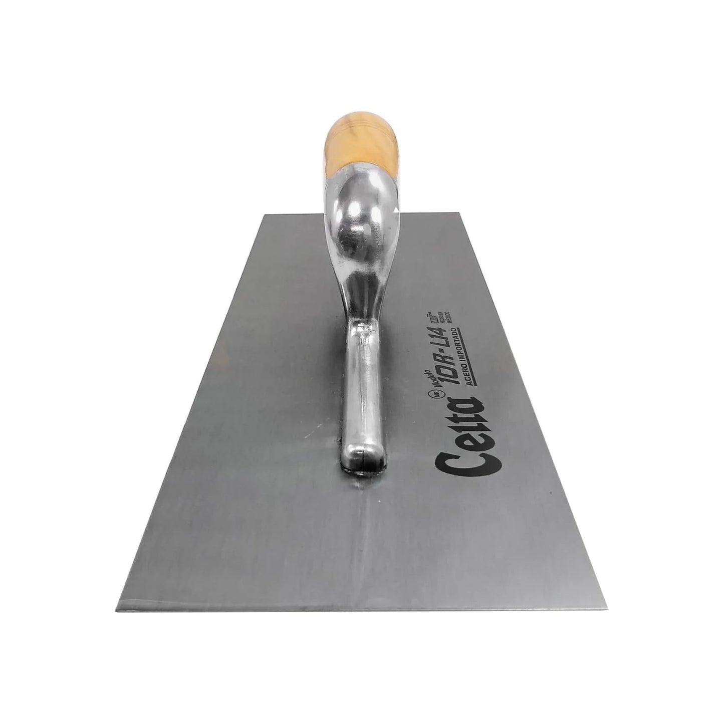 Llana lisa de acero Celta 10RL-14 con mango de madera para trabajos de albañilería