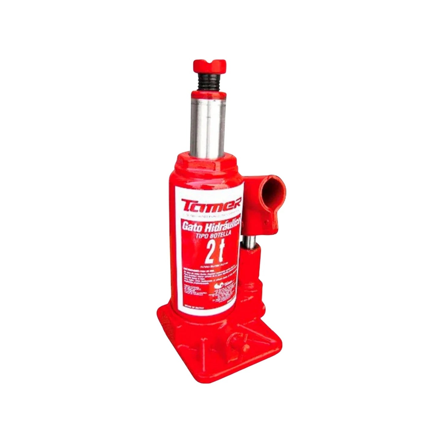 Gato hidráulico de botella Tamer 2 toneladas rojo para elevación de vehículos