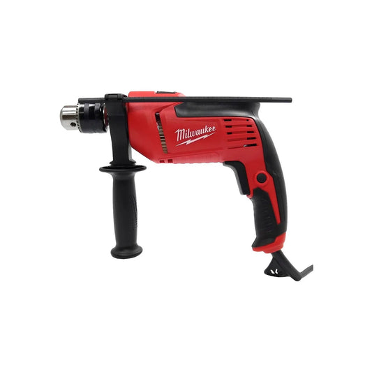Rotomartillo eléctrico Milwaukee 1/2 pulgada 670W rojo y negro con mango auxiliar y varilla de profundidad