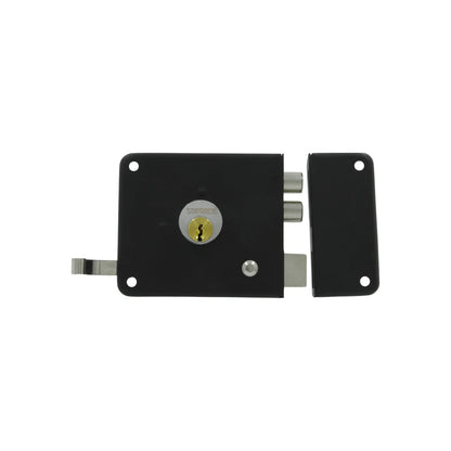 Cerradura/Chapa insta fácil dos bulones derecha negra Soprano 9290307
