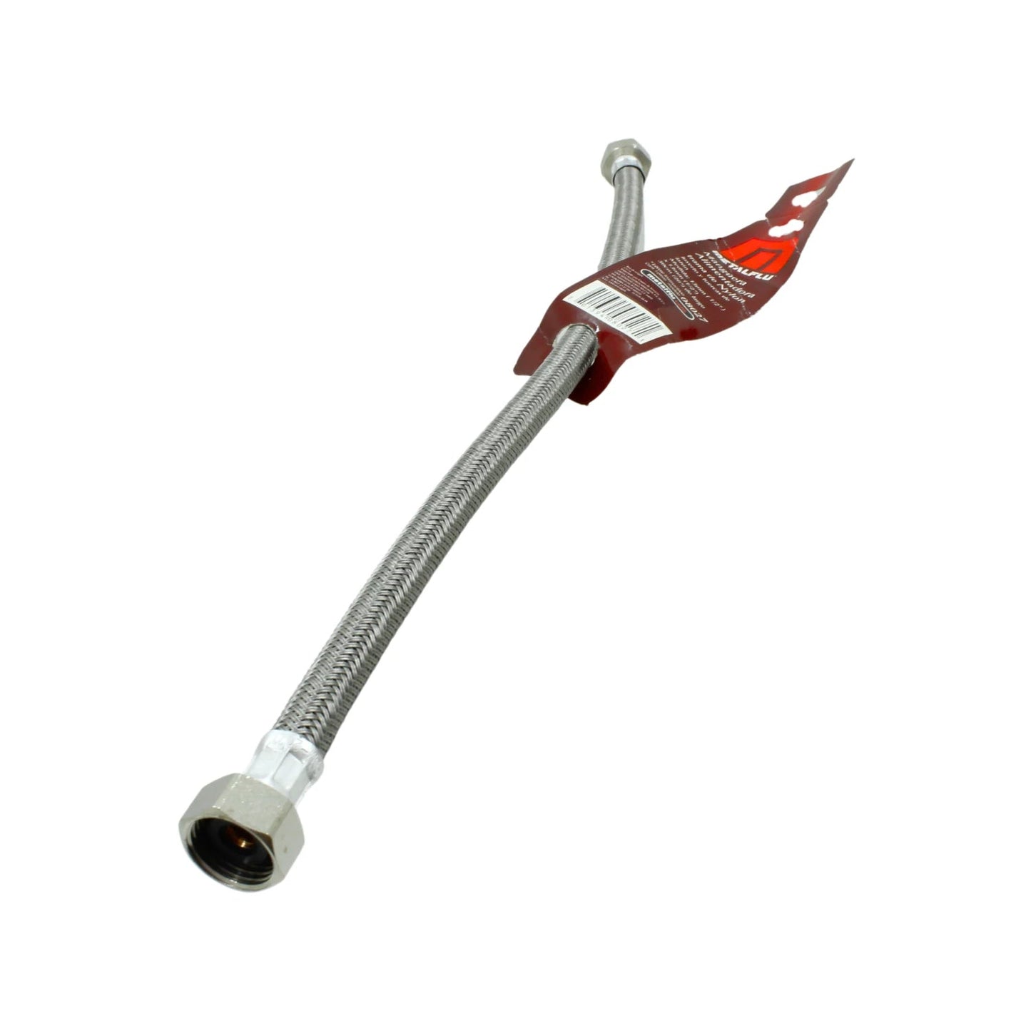 Manguera flexible Metalflu trenzada de acero inoxidable 50cm para conexión de agua de fregadero e inodoro