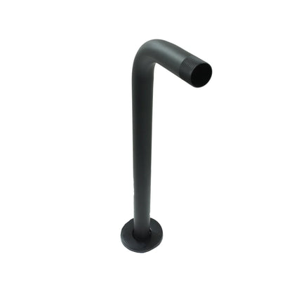 Brazo para regadera 40 cm negro mate Metalflu 27314