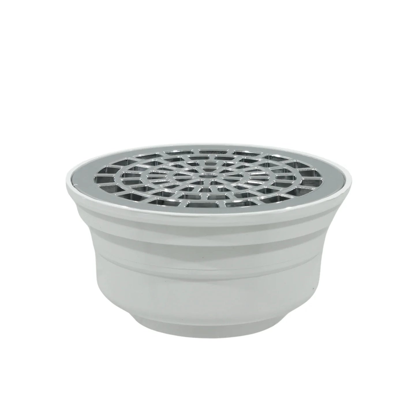 Coladera universal con rejilla cromada Metalflux 11019