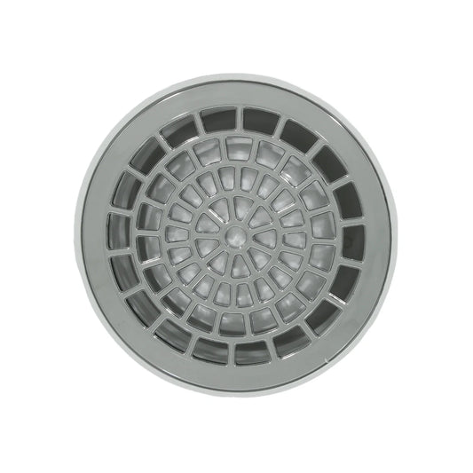 Fabricada de acero inoxidable y plástico de polipropileno.,Uso doméstico.,Cuenta con una trampa de agua para evitar el paso de insectos y malos olores.