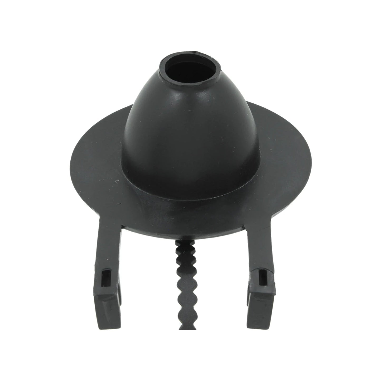 Tapón sapito de PVC negro para inodoro, válvula de descarga cónica con anclajes laterales y cadena