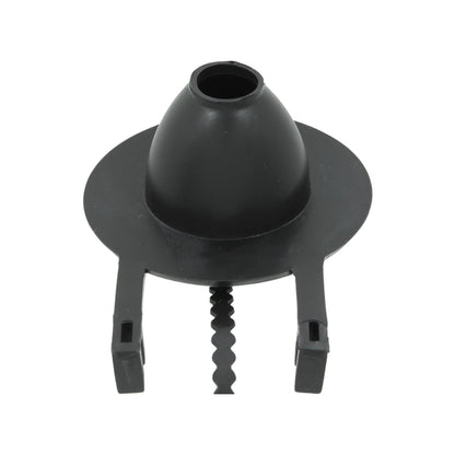 Tapón sapito de PVC negro para inodoro, válvula de descarga cónica con anclajes laterales y cadena