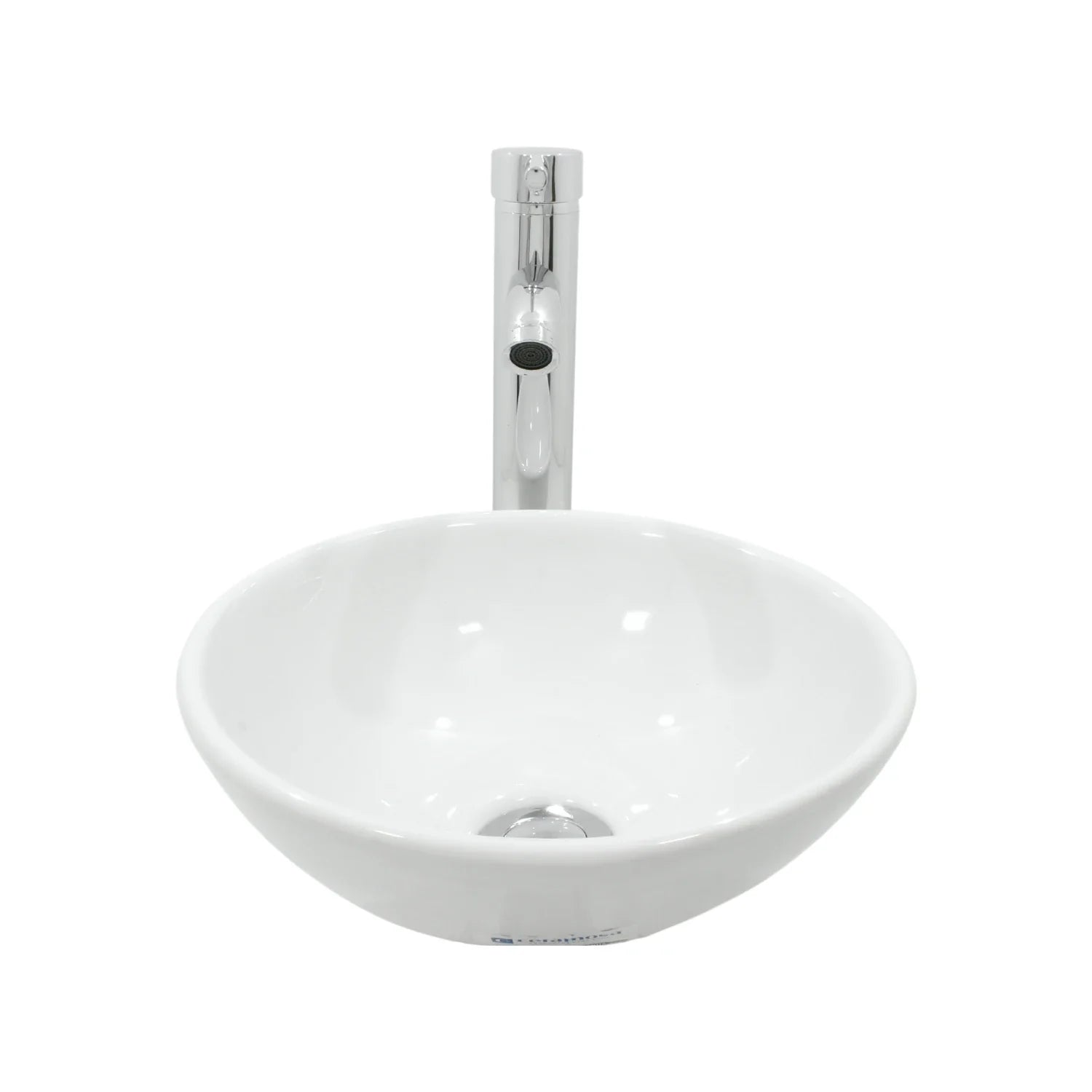 Paquete de lavabo redondo de sobreponer.\n\nIncluye:\n\nLavabo modelo Detroit Ceramosa.\n\nMonomando Ekon 60461\n\nCespol flexible 29292\n\nChupón adaptador 50 x 32 mm\n\nContra sin rebosadero 99002\n\n2 llaves angulares de rosca 11008\n\nCinta teflón de ½” 16220