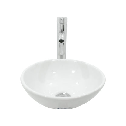 Paquete de lavabo redondo de sobreponer.\n\nIncluye:\n\nLavabo modelo Detroit Ceramosa.\n\nMonomando Ekon 60461\n\nCespol flexible 29292\n\nChupón adaptador 50 x 32 mm\n\nContra sin rebosadero 99002\n\n2 llaves angulares de rosca 11008\n\nCinta teflón de ½” 16220