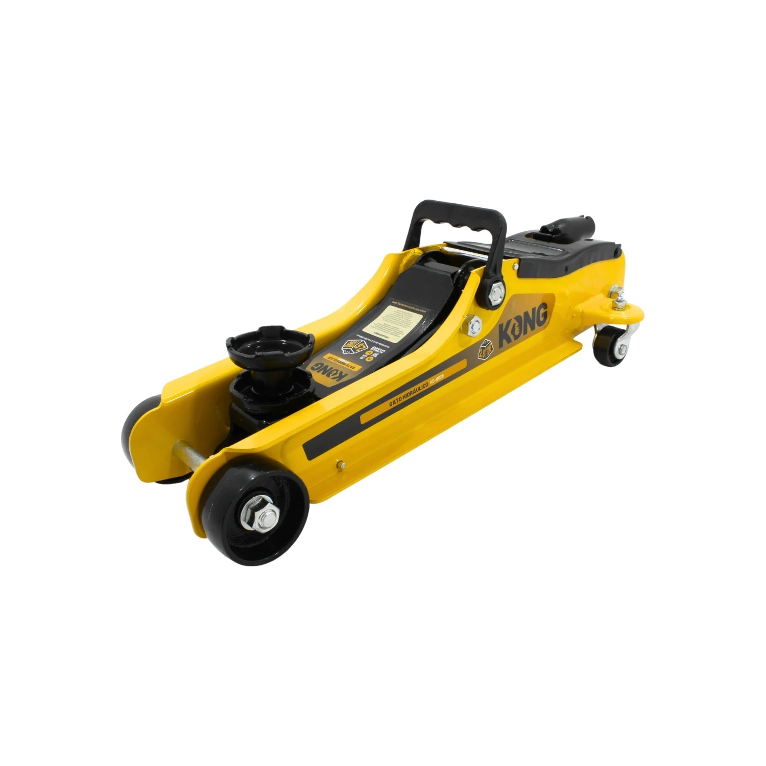 Gato de patín hidráulico KONG KO-G025 2.5 toneladas amarillo para levantar vehículos