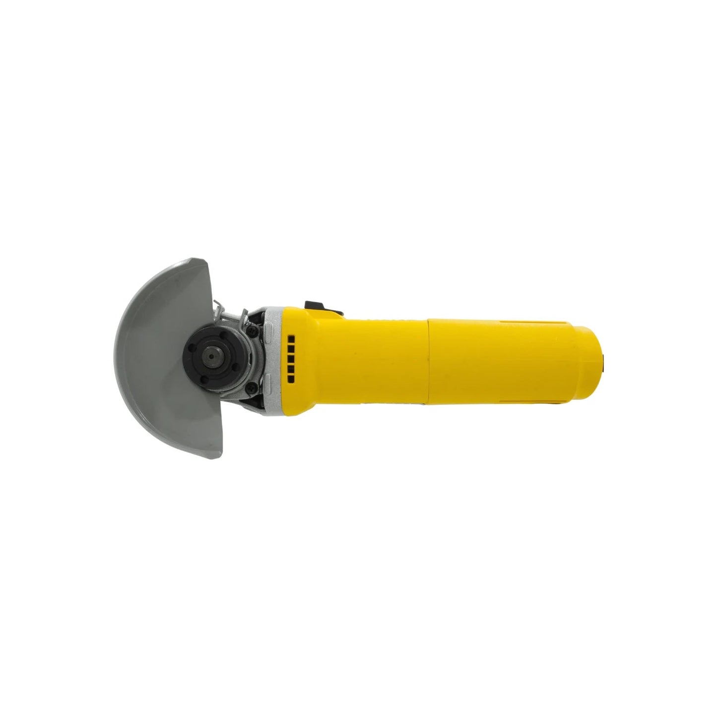 Esmeriladora angular amarilla 4 1/2 pulgadas con guarda, herramienta eléctrica para corte y desbaste