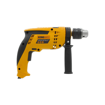 Rotomartillo KONG 1/2" 710W amarillo y negro con mango auxiliar para perforación profesional