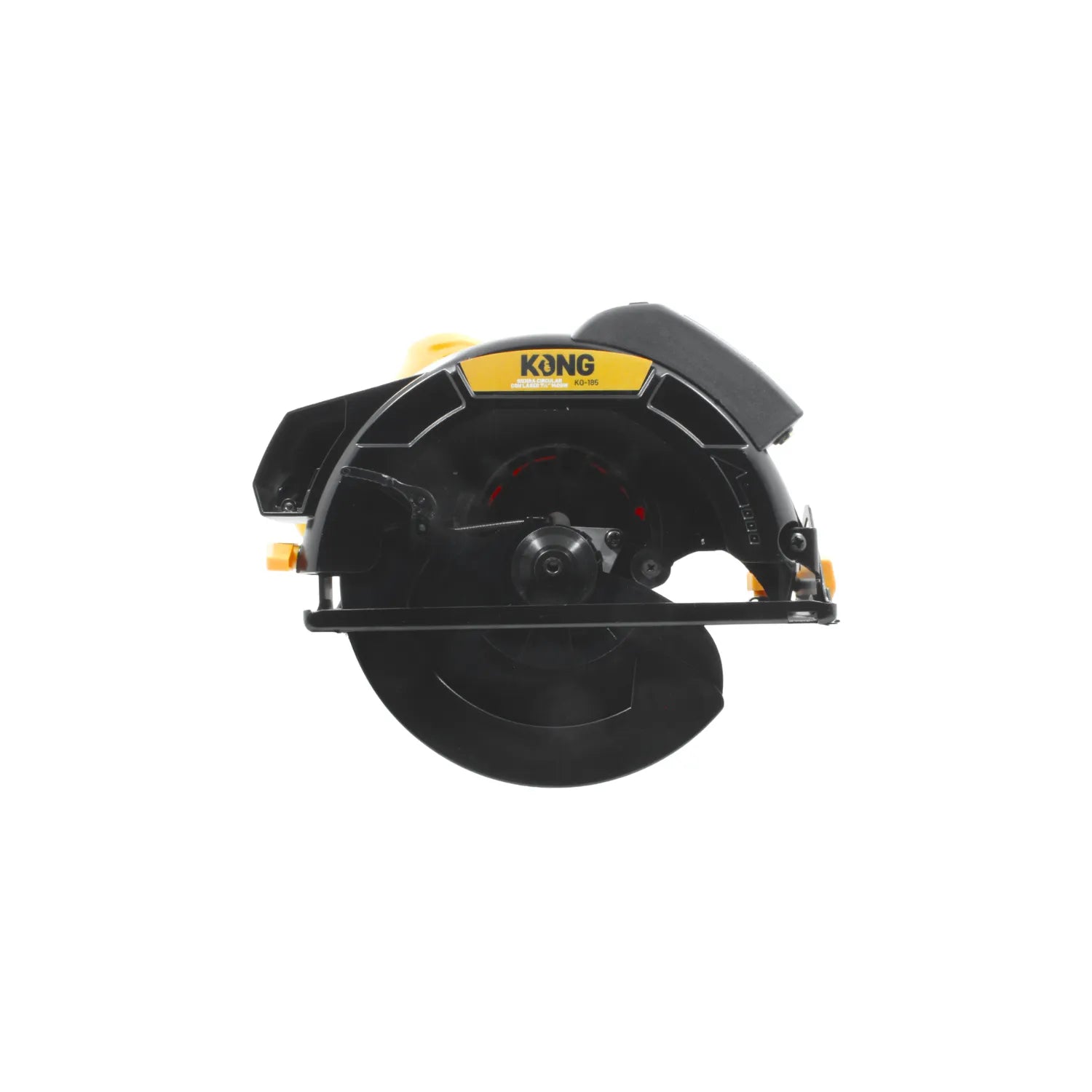 Sierra circular eléctrica Kong KO185 7 1/4", 1400W, negro y amarillo para cortes precisos