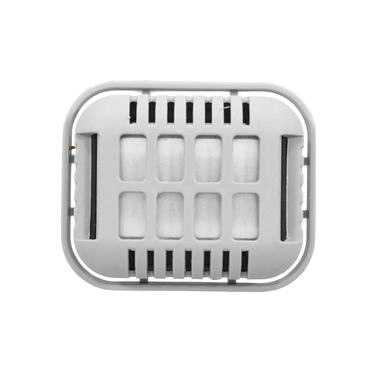 Filtro de aire de repuesto rectangular gris con rejilla protectora para purificadores y pequeños electrodomésticos