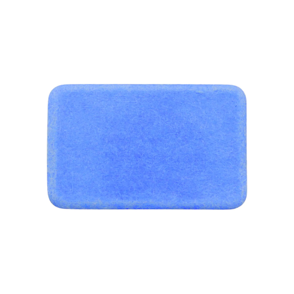 Esponja de lijado azul rectangular de espuma flexible para acabados en madera y metal