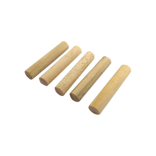 Cinco taquetes de madera natural de 1/4 pulgada para carpintería, uniones fuertes y fijación