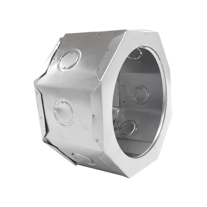 Fabricado enlámina galvanizada.,Boca: 12 cm,Altura: 8 cm