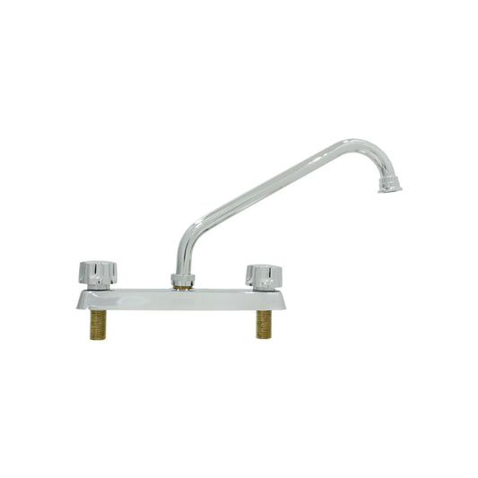 Cuerpo de zamak.,Cubierta ABS,Acabado: Cromo.,Cuello ABS,Maneral redondo de ABS