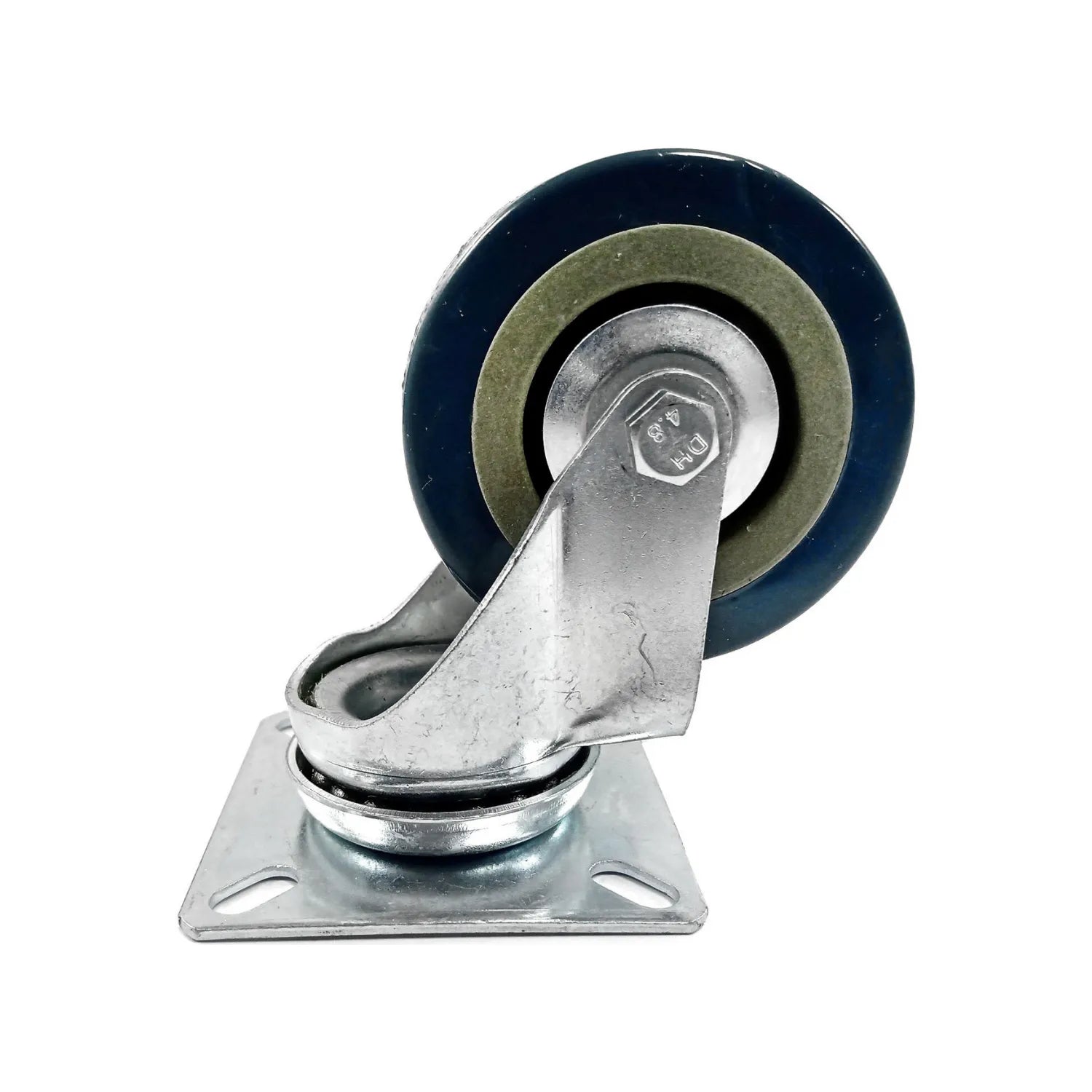 Rueda de polietileno.,Rodaja giratoria de 2.5" de diámetro.