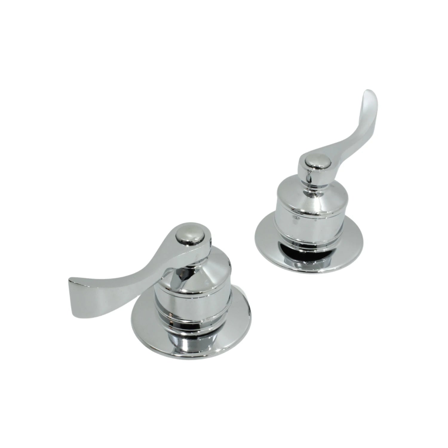 Manerales cromados de palanca para regadera, acabado brillante