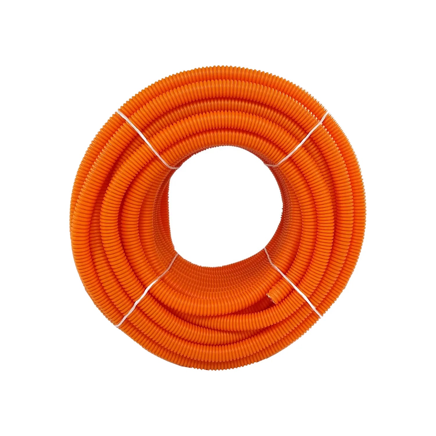Elaborado de polietileno.,Rollo de 3/4",Poliducto corrugado sin guía.,Ideal para realizar instalaciones eléctricas.