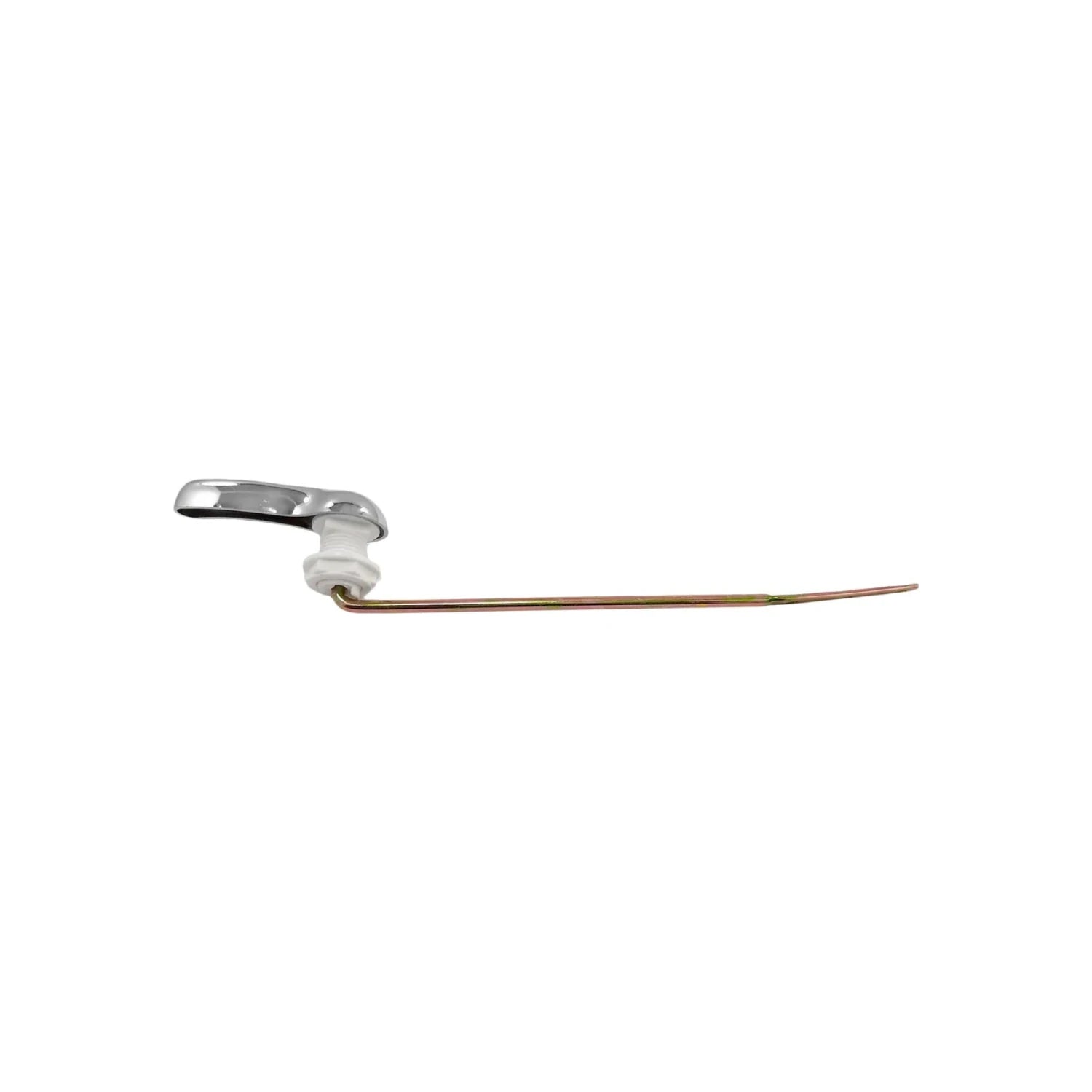 Palanca de inodoro cromada, brazo metálico de descarga para cisterna, repuesto universal de WC