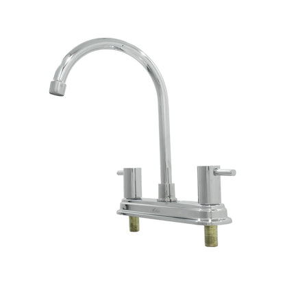 Mezcladora para fregadero Valmain cromada de 8 pulgadas con manijas de palanca