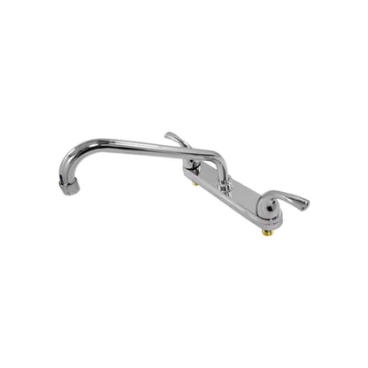 Mezcladora Valmain para fregadero de cocina 8", dos manijas cromadas brillantes