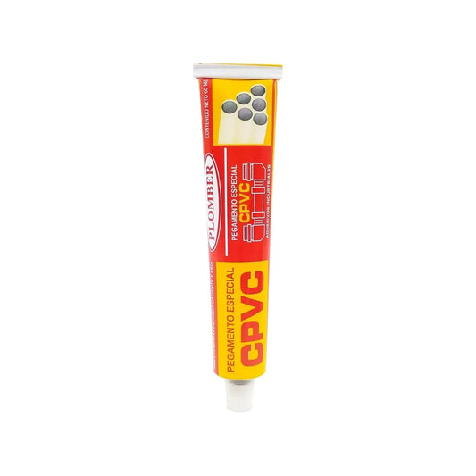 Contenido: 60 ml,Para unión de conexiones y tuberías hidráulicas.,Misma dureza ya sea en agua fría o caliente.,Secado medio no húmedo y viscosidad media.