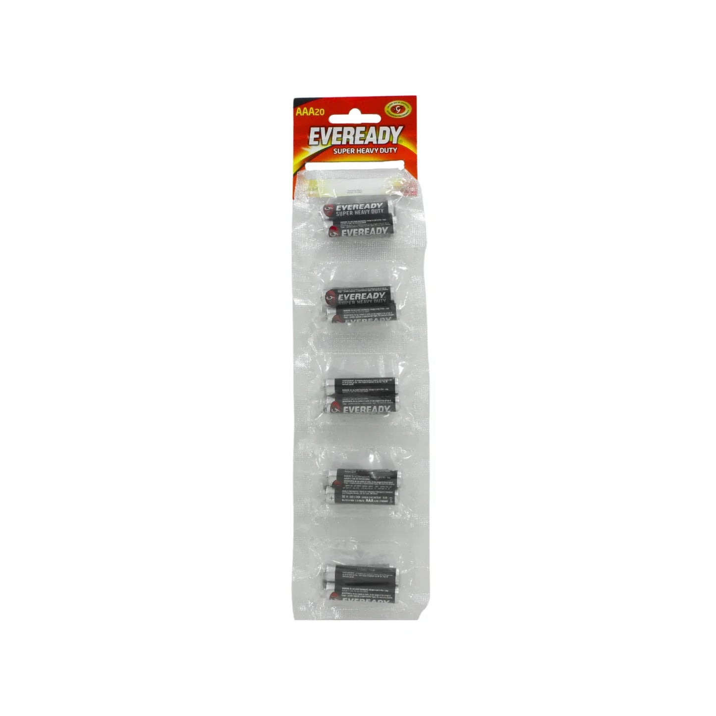 Tira de pilas plástica resistente, surtido más práctico.,1.5 V,Hecha de zinc carbón.,Uso general.,Para diferentes tipos de dispositivos.