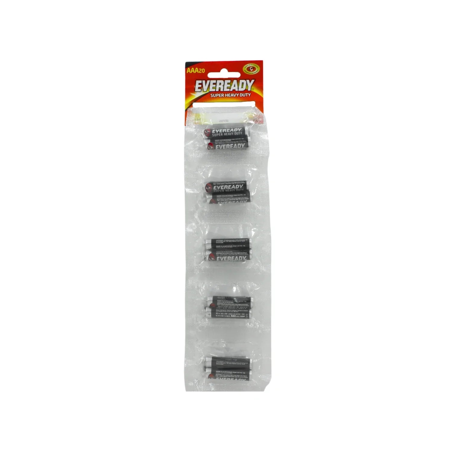 Tira de pilas plástica resistente, surtido más práctico.,1.5 V,Hecha de zinc carbón.,Uso general.,Para diferentes tipos de dispositivos.