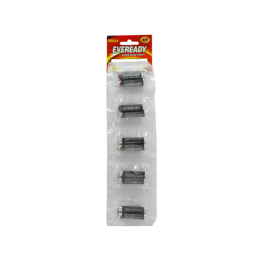 Tira de pilas plástica resistente, surtido más práctico.,1.5 V,Hecha de zinc carbón.,Uso general.,Para diferentes tipos de dispositivos.