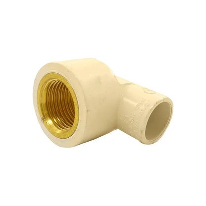 Codo CPVC 1/2"x1/2"x90° rosca interior (hembra) inserto de cobre