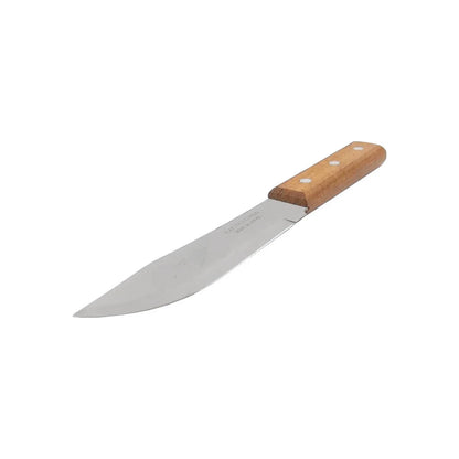 Cuchillo 5" liso mango de madera Lobo 204-05