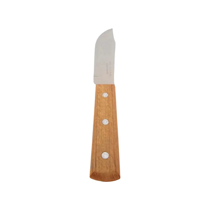 Cuchillo 5" liso mango de madera Lobo 204-05