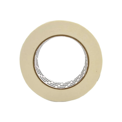 Cinta masking tape Leader beige de 24mm x 50m para pintura y trabajos generales