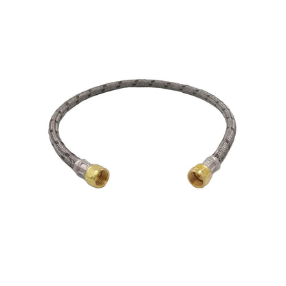 Manguera flexible trenzada de acero inoxidable con conectores de rosca hembra de latón para fontanería