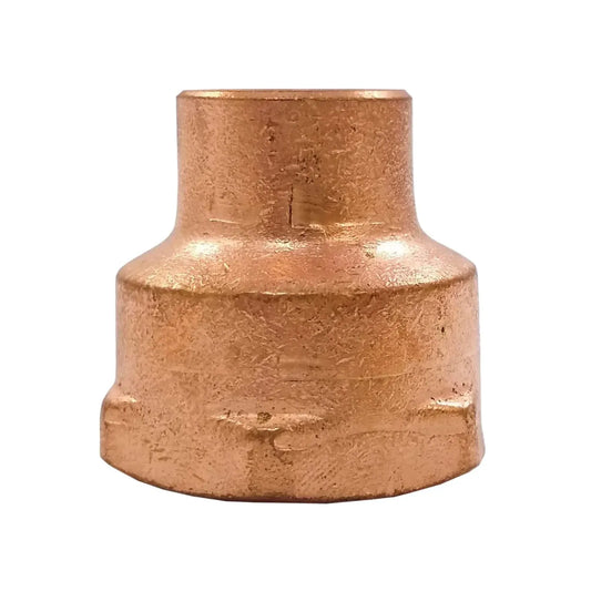 Adaptador reductor de cobre para tubería, conexión soldable de diámetro variable para instalaciones hidráulicas o gas