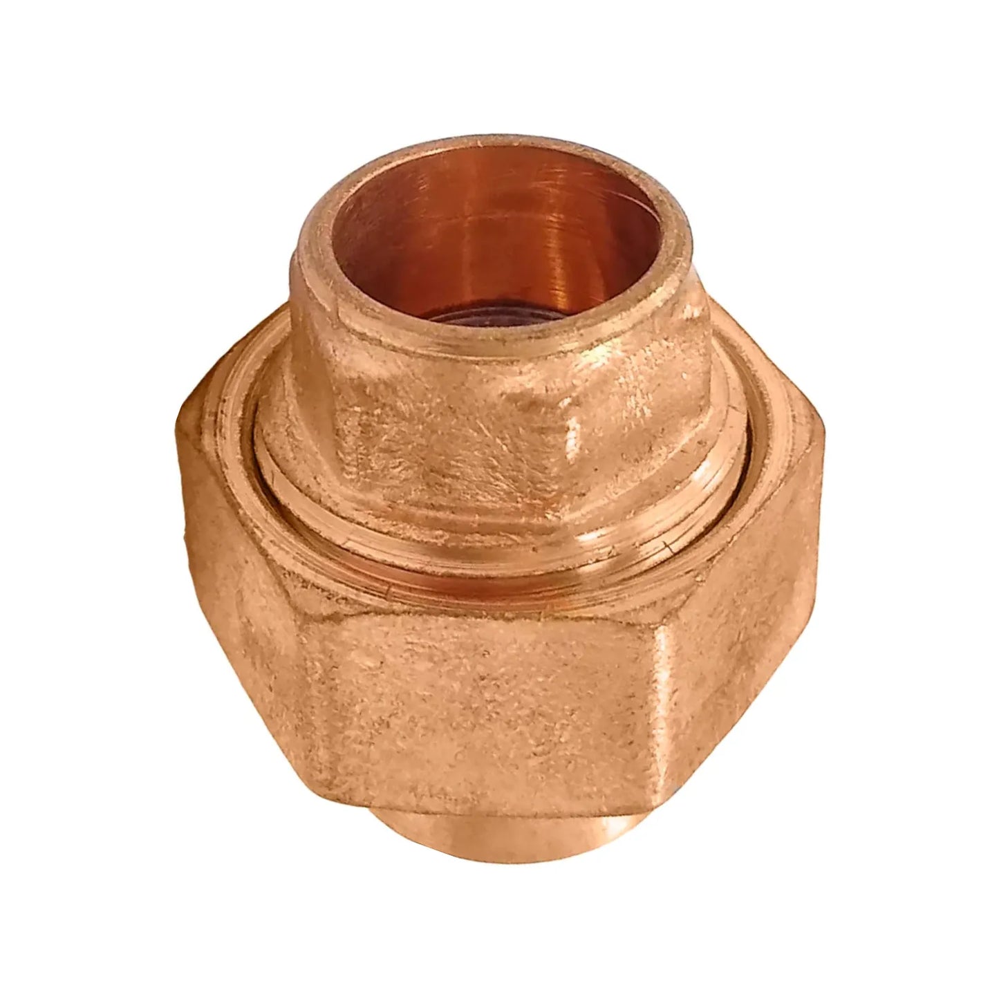 Tuerca unión de cobre hexagonal para instalaciones de tuberías de agua y fontanería conexión hidráulica resistente