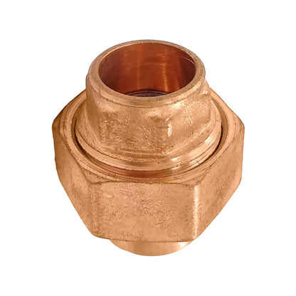 Tuerca unión de cobre hexagonal para instalaciones de tuberías de agua y fontanería conexión hidráulica resistente